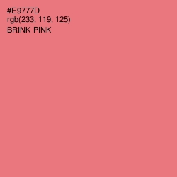 #E9777D - Brink Pink Color Image